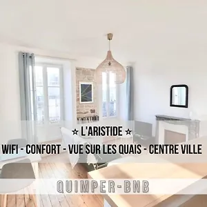 Appartement L'aristide - Entre Gare Et Centre - Vue Sur Les Quais, Quimper