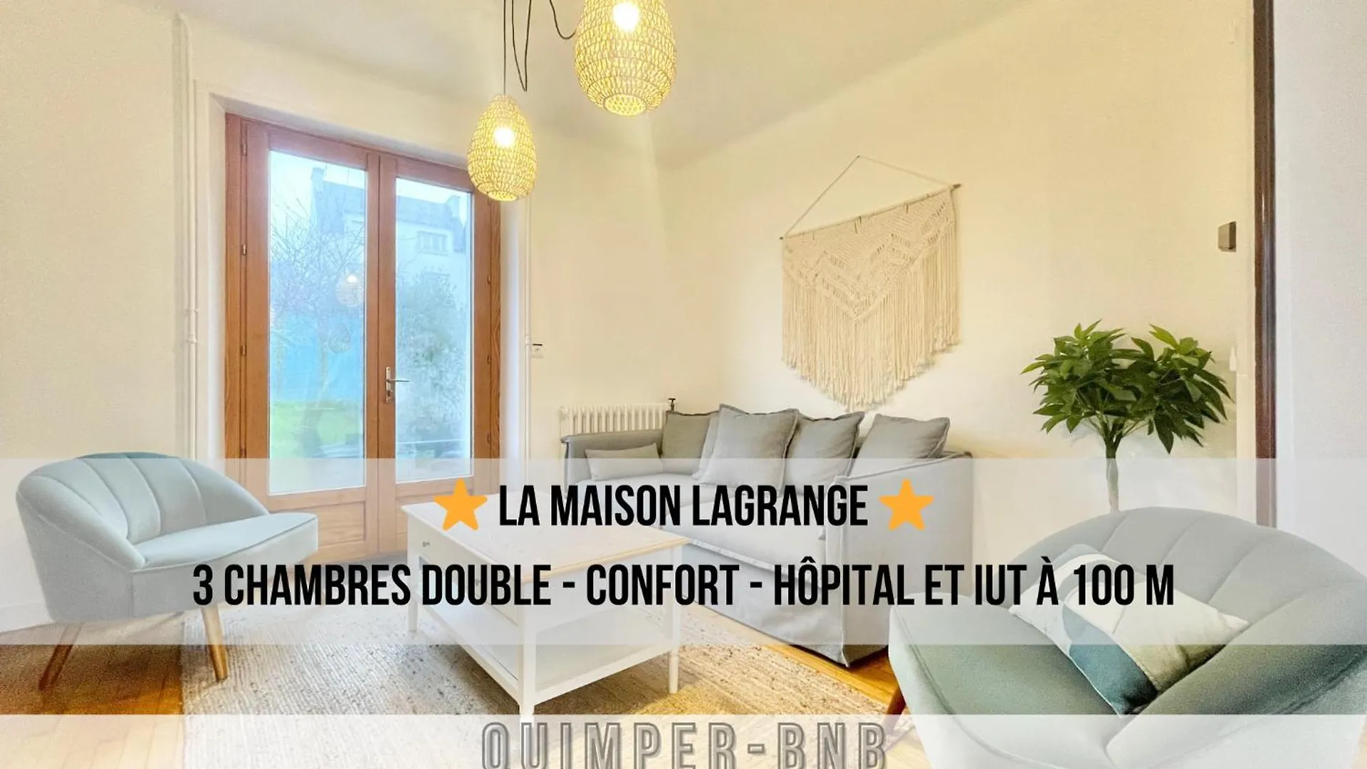 Maison Lagrange - 4 Chambres Quartier Iut Hopital Quimper