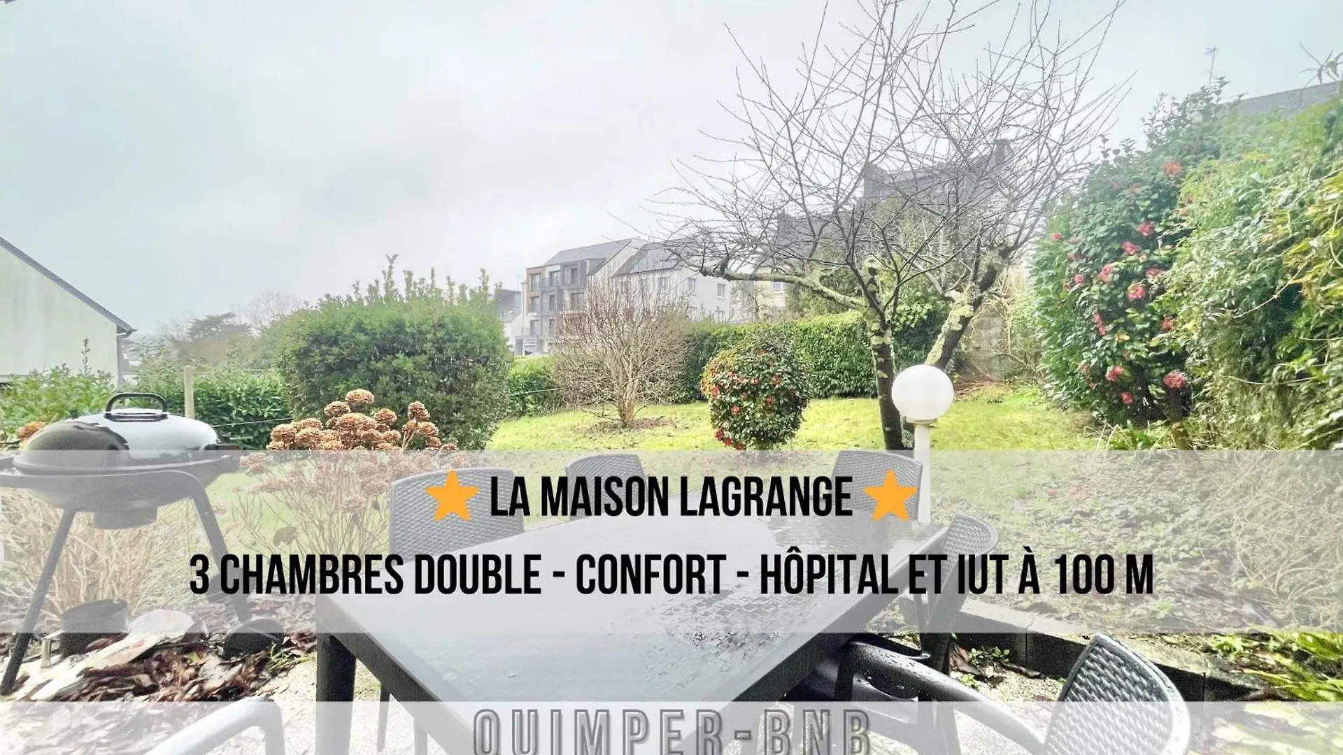 Maison Lagrange - 4 Chambres Quartier Iut Hopital Quimper